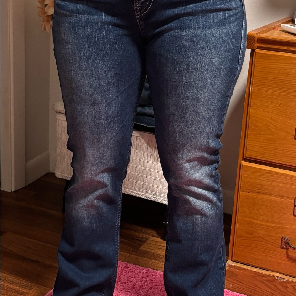 Silver Jeans Women's Dark Blue Boot Cut Jeans